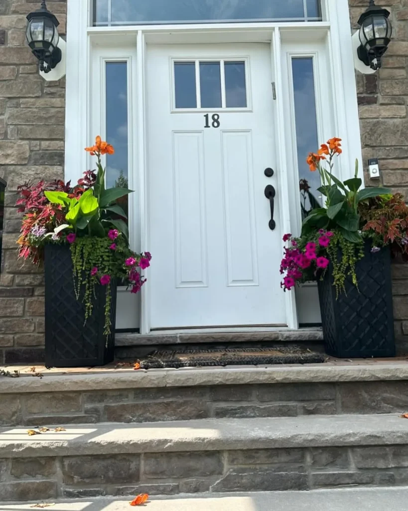 front door flower pot