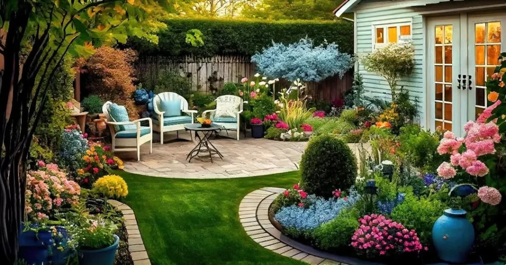 residential floor backyard garden