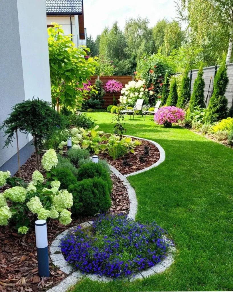 well maintained residential garden