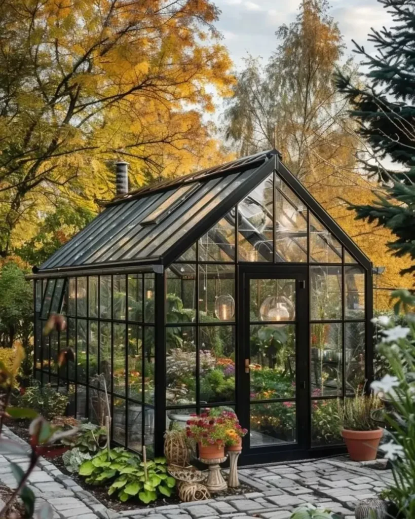 glass panel structure greenhouse
