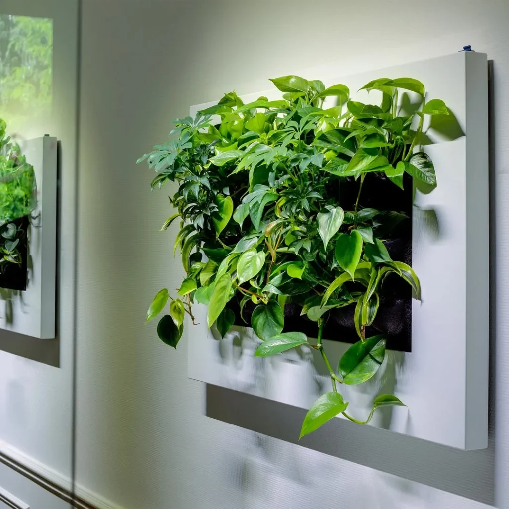 golden pothos wall decor