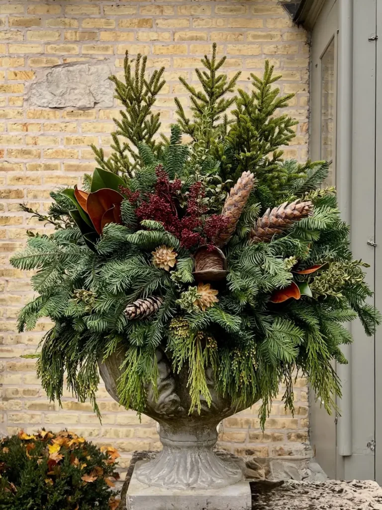 stone vase container garden