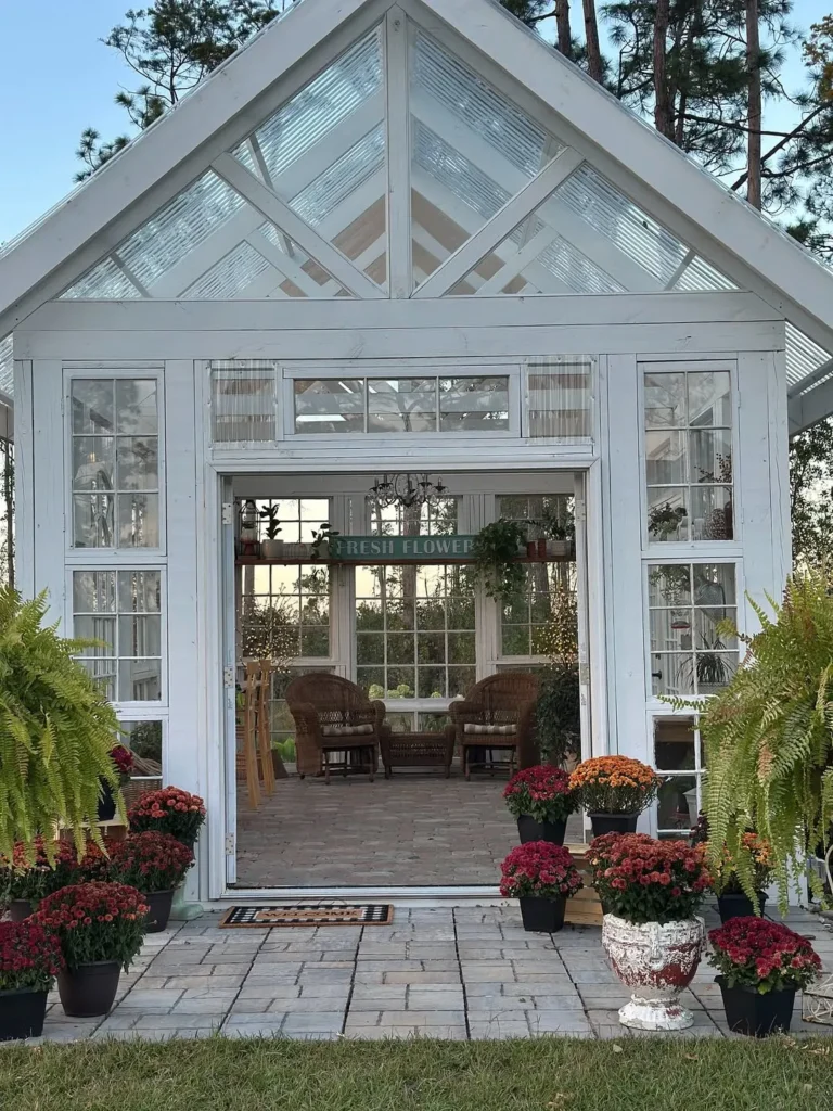 upcycled window greenhouse