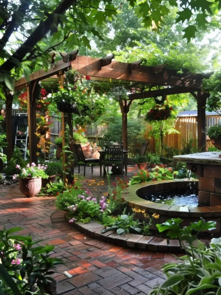 backyard patio garden