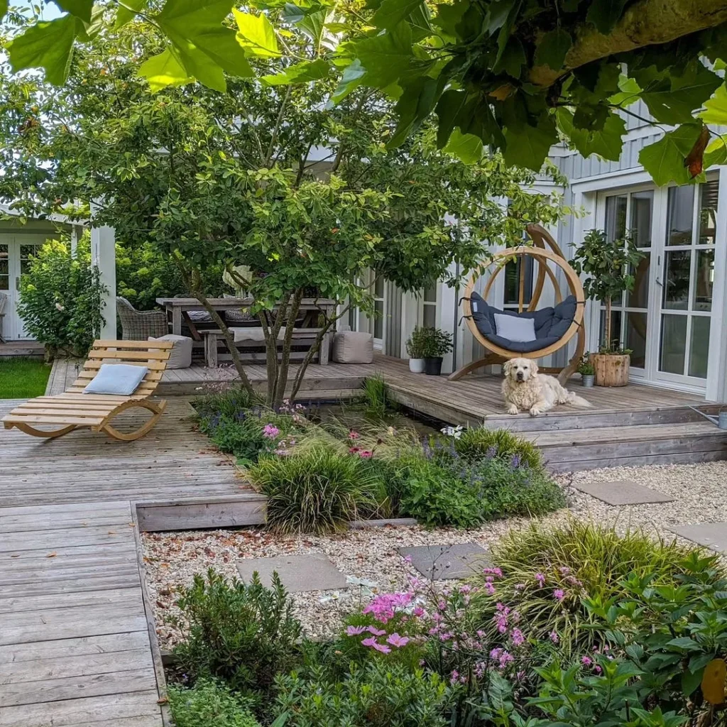 cozy garden paths and nooks to relax in