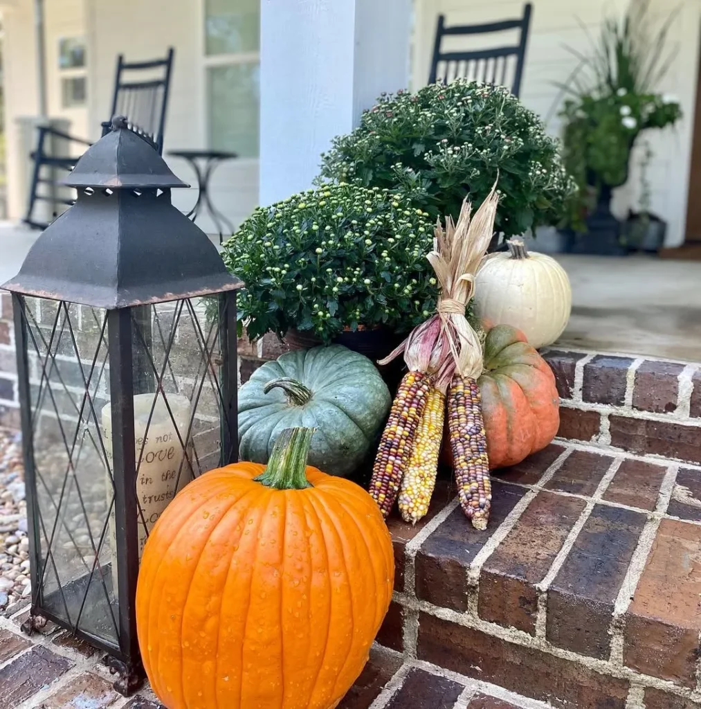 decorate with dried corn