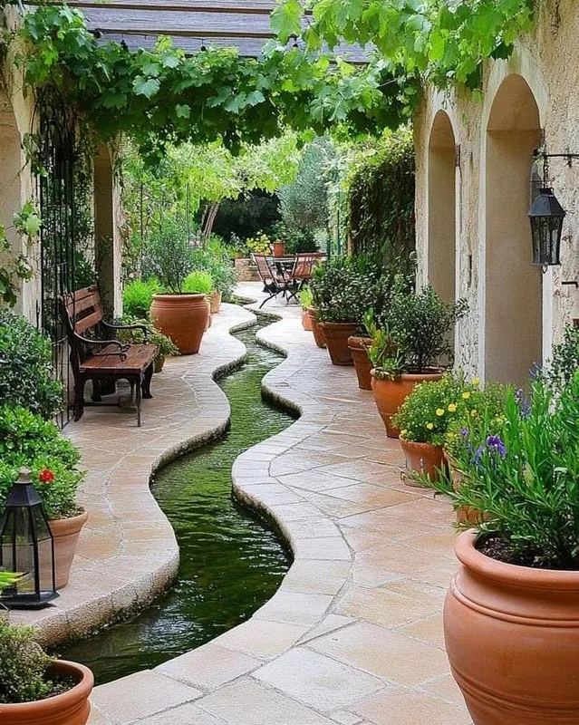 garden fountains to modern backyard water walls