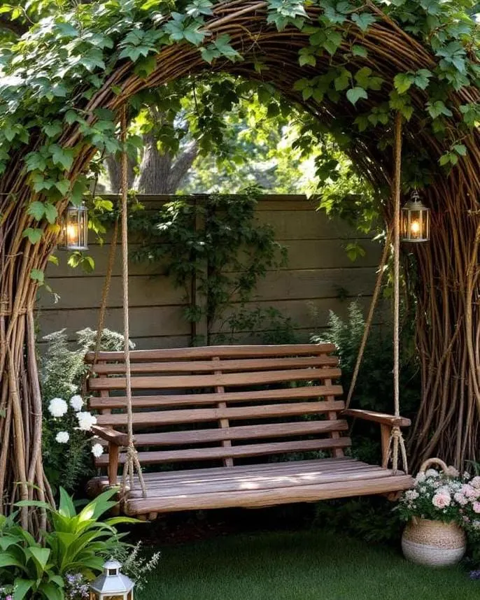 garden nook, stone patio, or lush landscaping