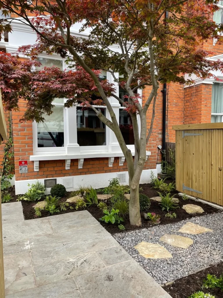 interesting move of the path house front garden