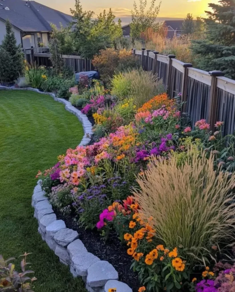 mixture of heights, colorful plants, and textures (1)