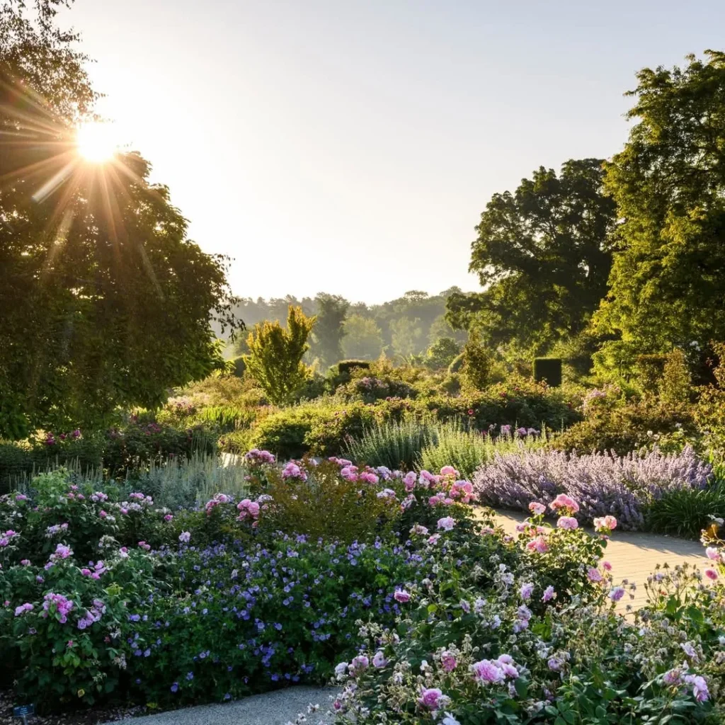 rose garden provides a feast for the sense