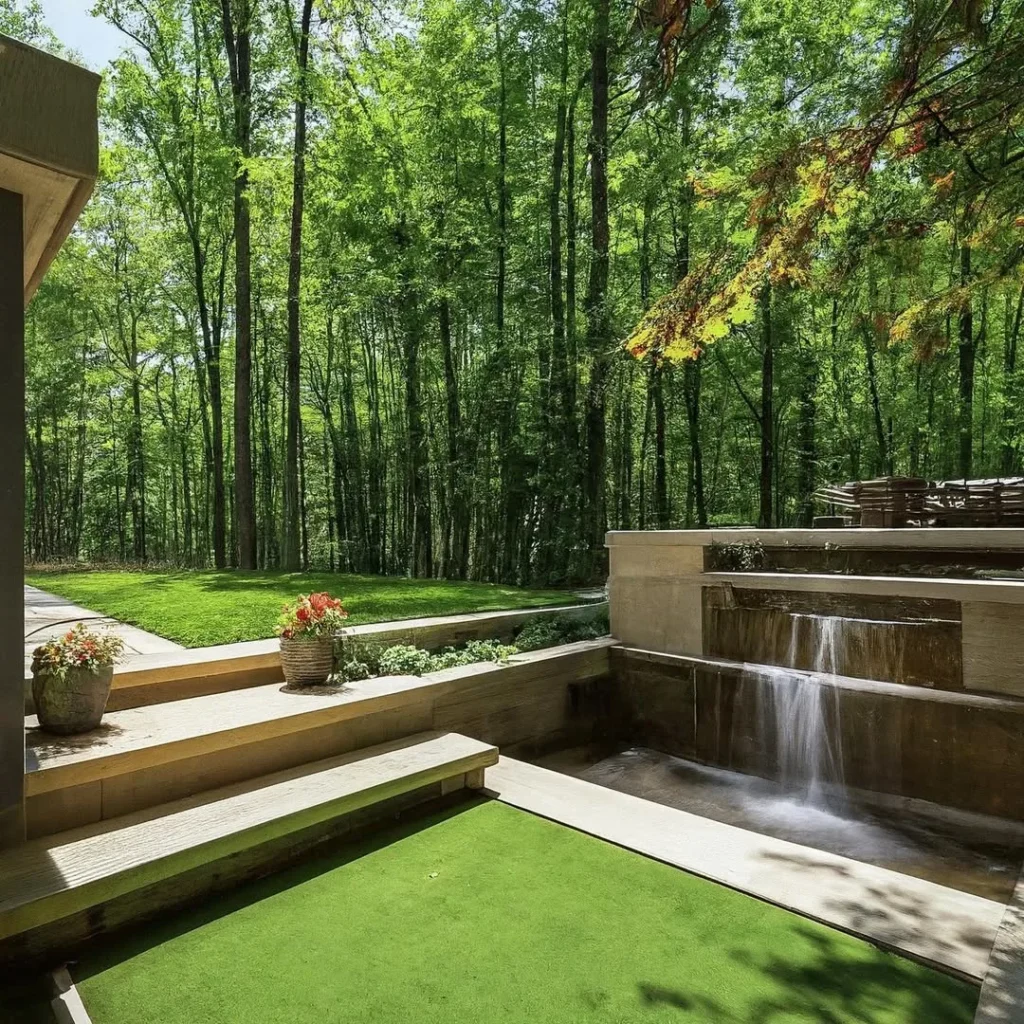 rustic backyard landscaping