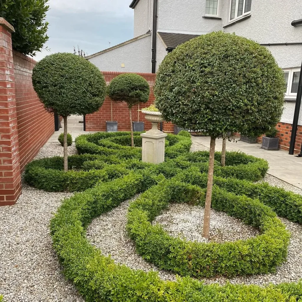 knot garden ideas front of house