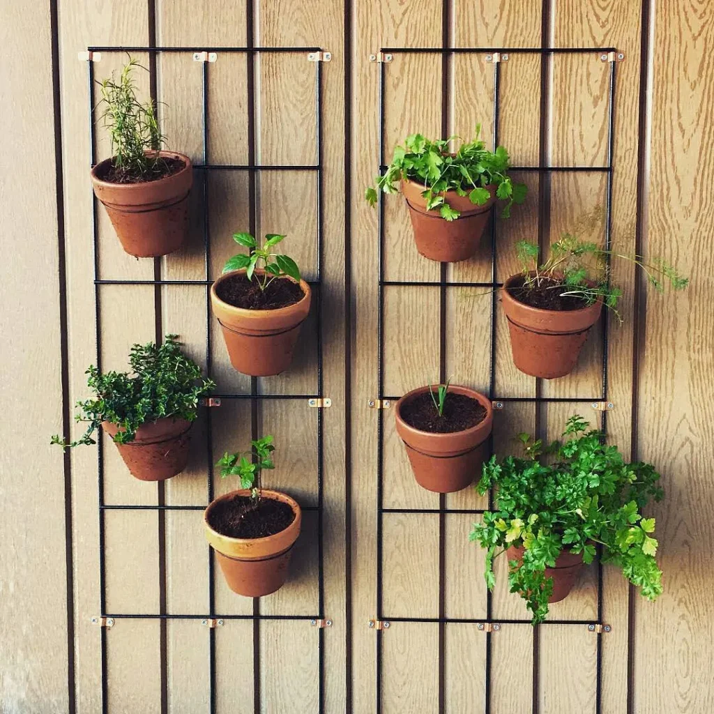 diy vertical herb garden.