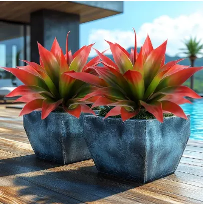 faux agave greenery outdoor