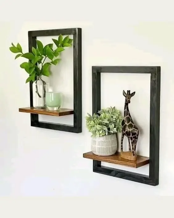 leafy green houseplant wall decor