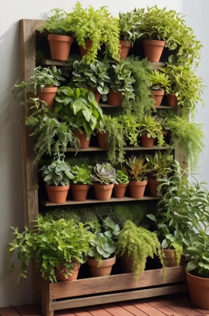 vertical herb garden outdoor ideas to save space