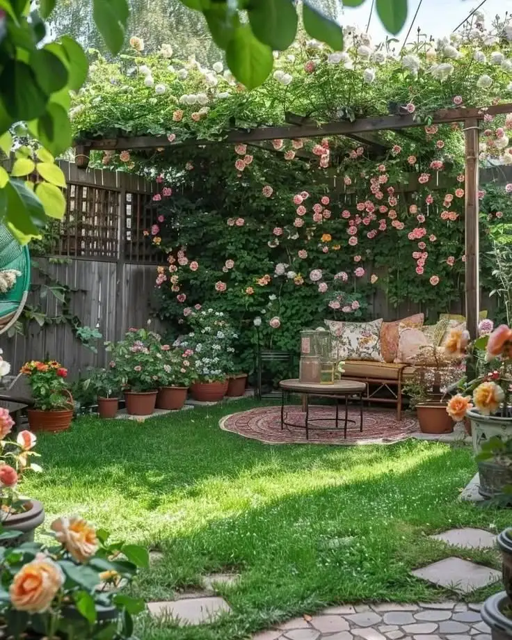 backyard wall garden
