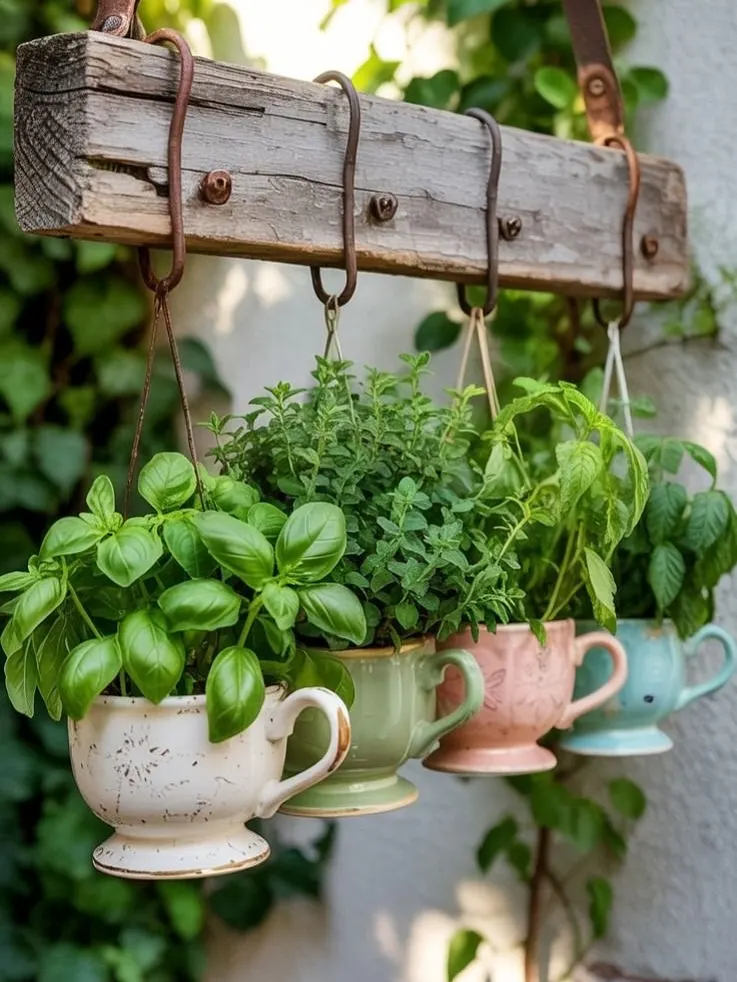 hanging herbs plant