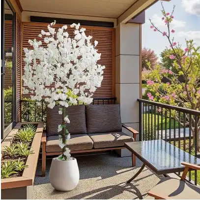 white cherry blossom tree