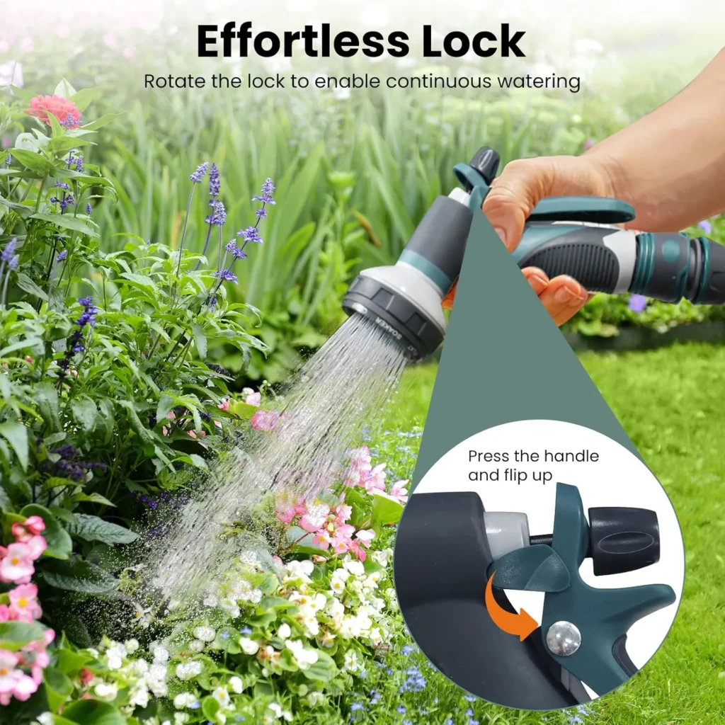 garden hose with nozzle