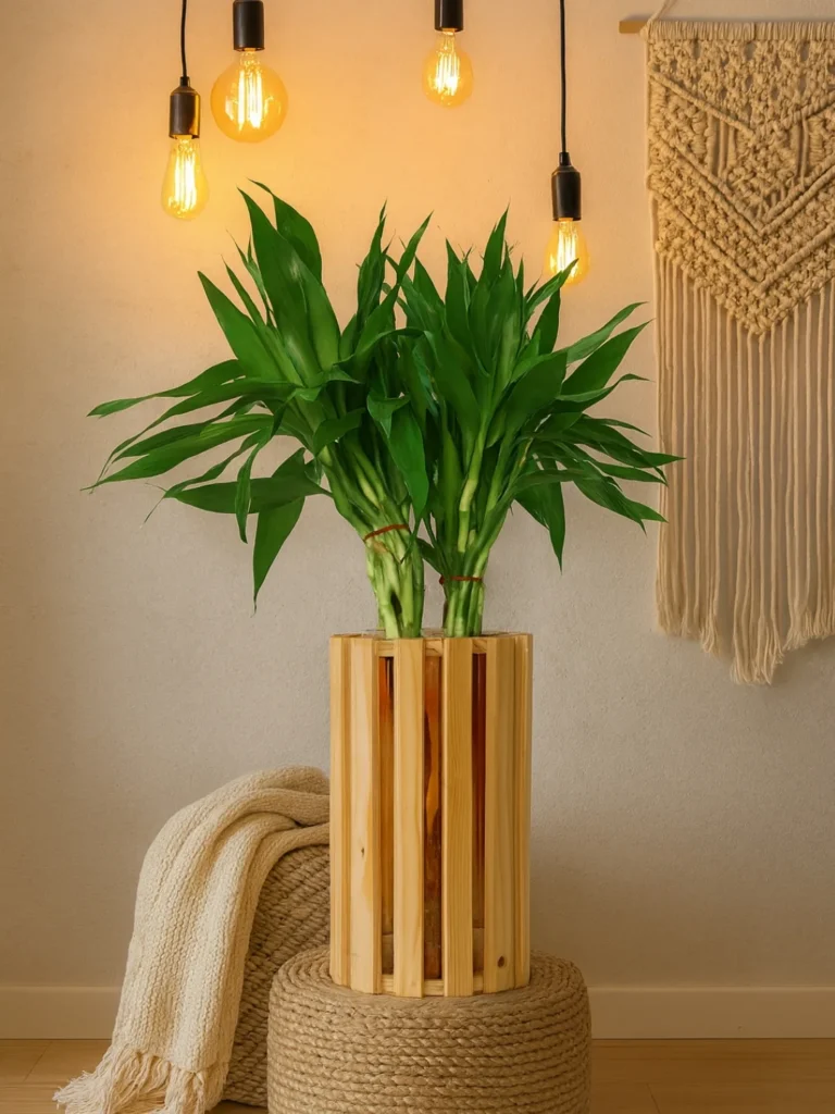 indoor garden design around windows and light