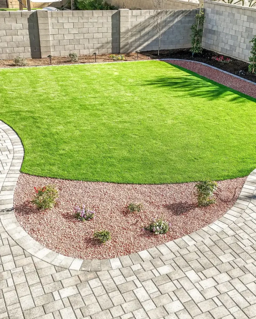 paved patio landscaping