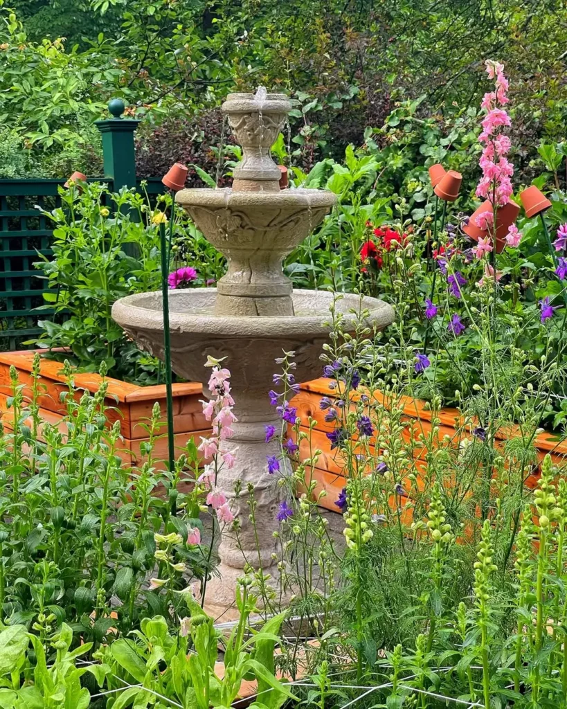 water fountain garden