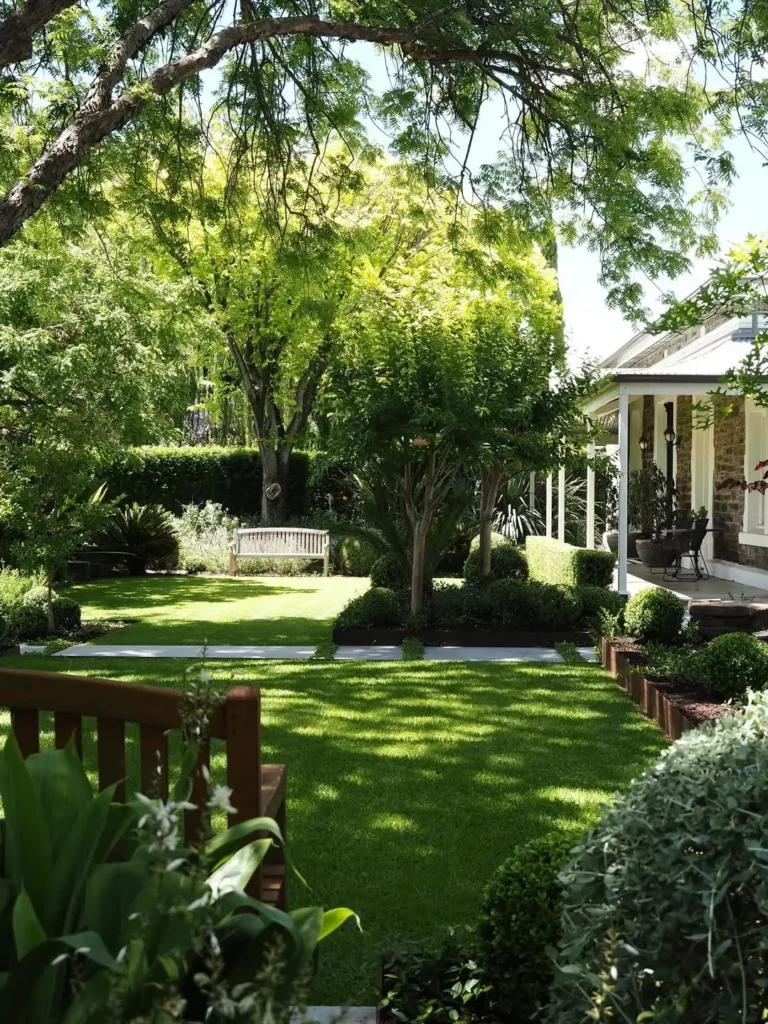 woodland shade backyard landscaping