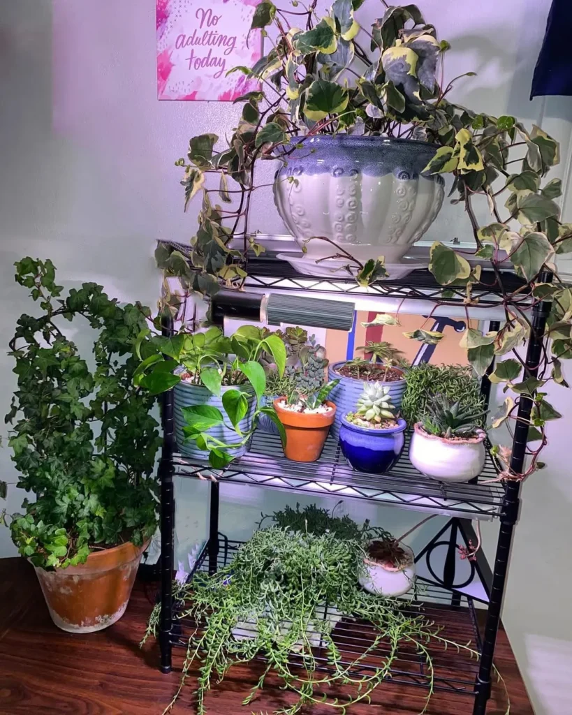 bedroom nightstand garden