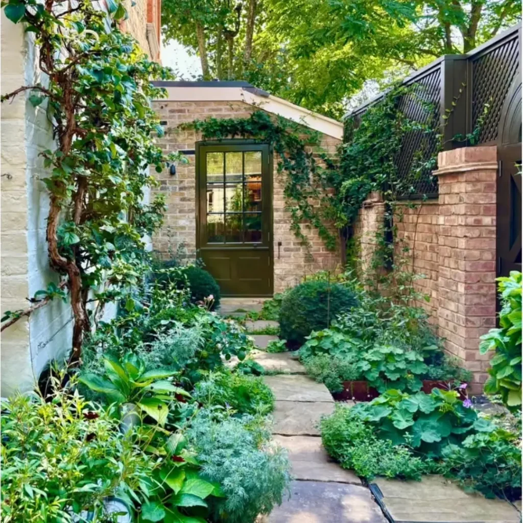 create stepping stones patio garden
