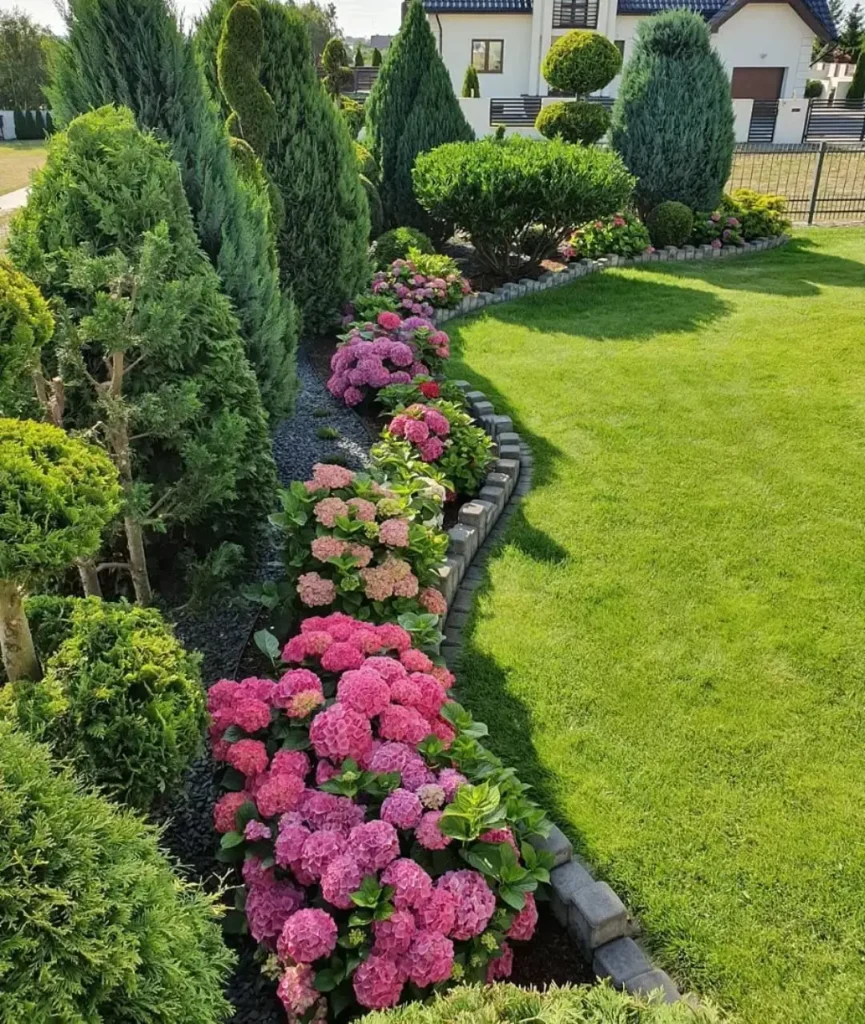 evergreen curves garden