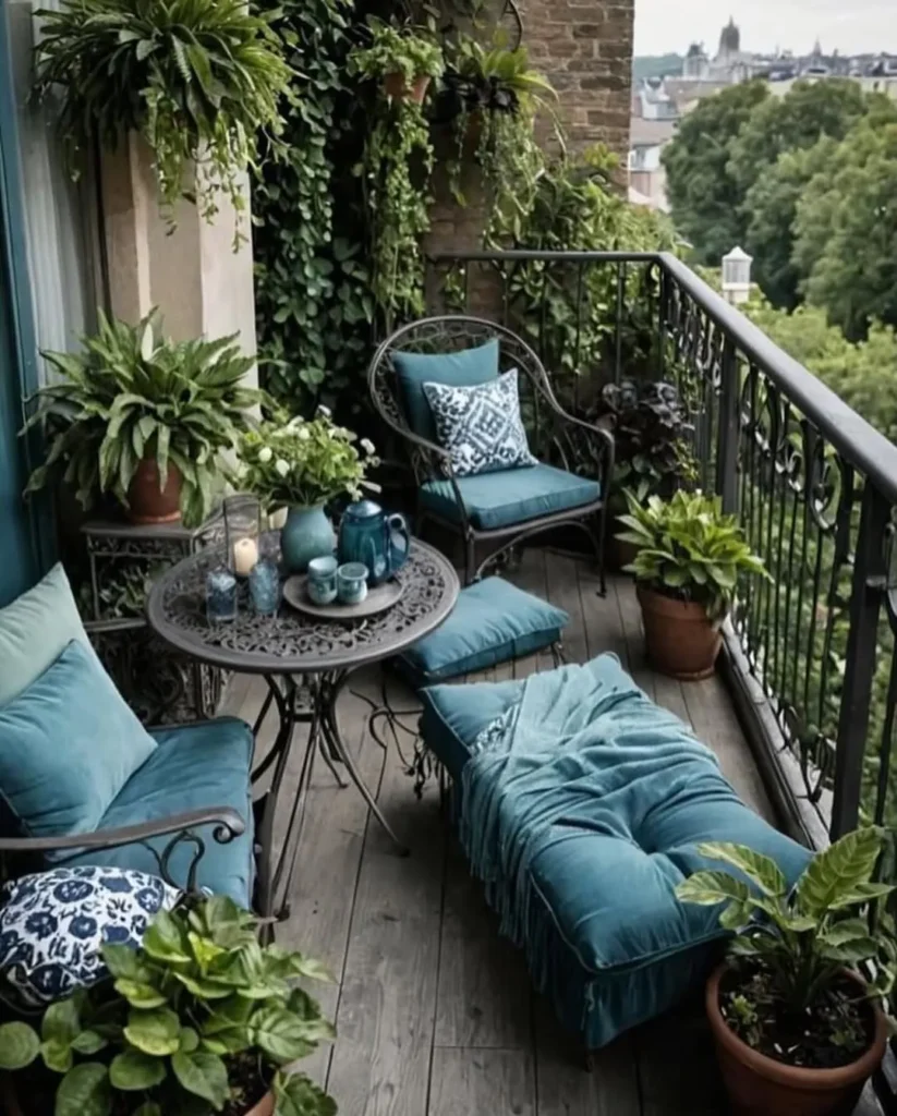 lush greenery outdoor balcony
