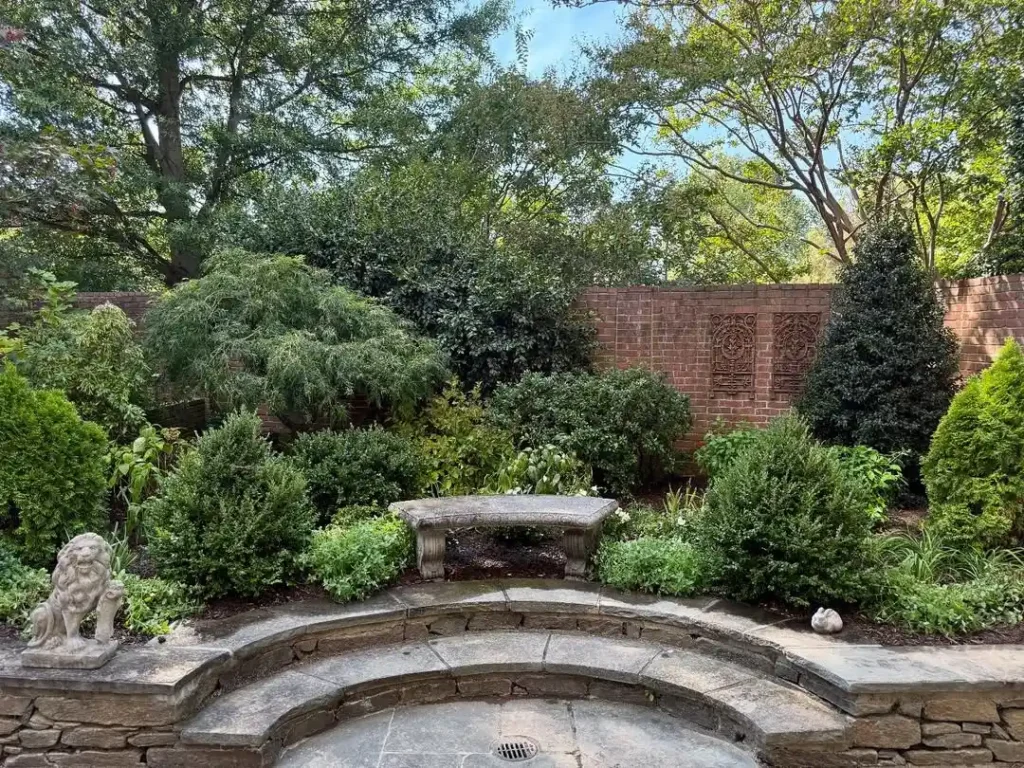 opt for natural stone patio garden