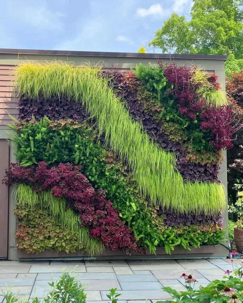 vertical wall container garden design