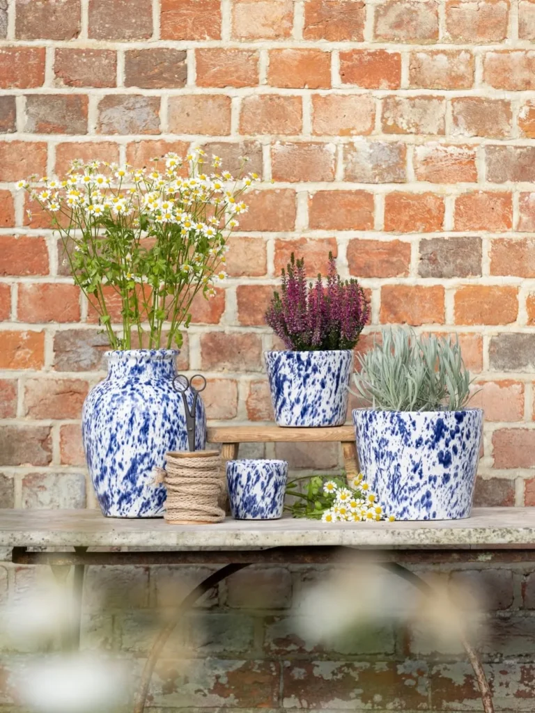 white ceramic herb lineup