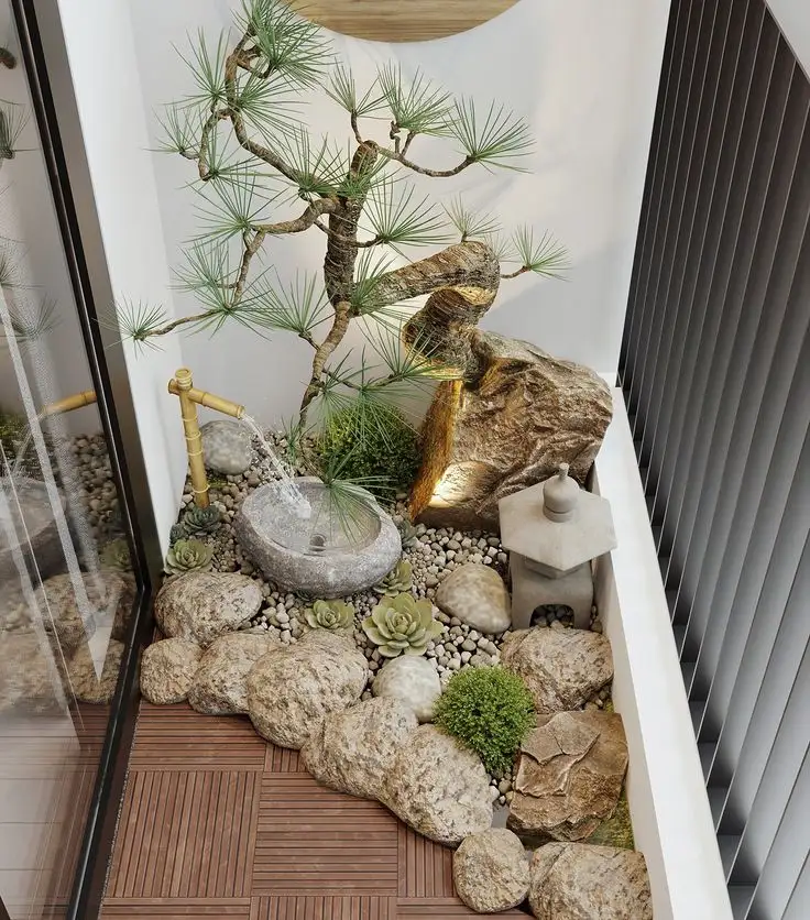 balcony zen garden