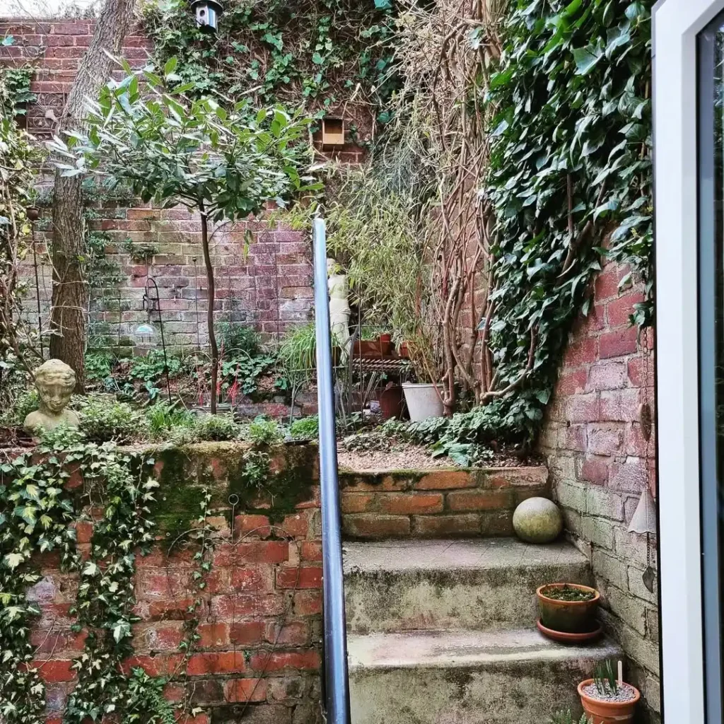 brickwork and steps garden