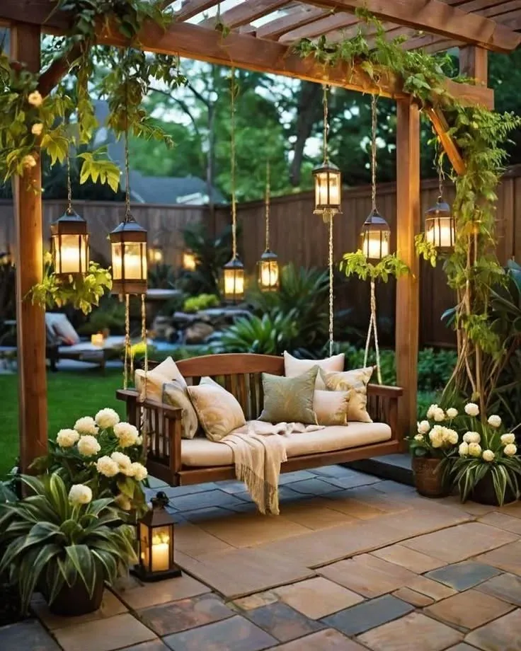 cozy outdoor garden