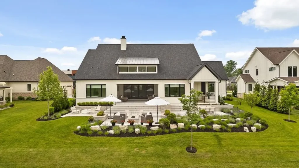 crushed stone backyard