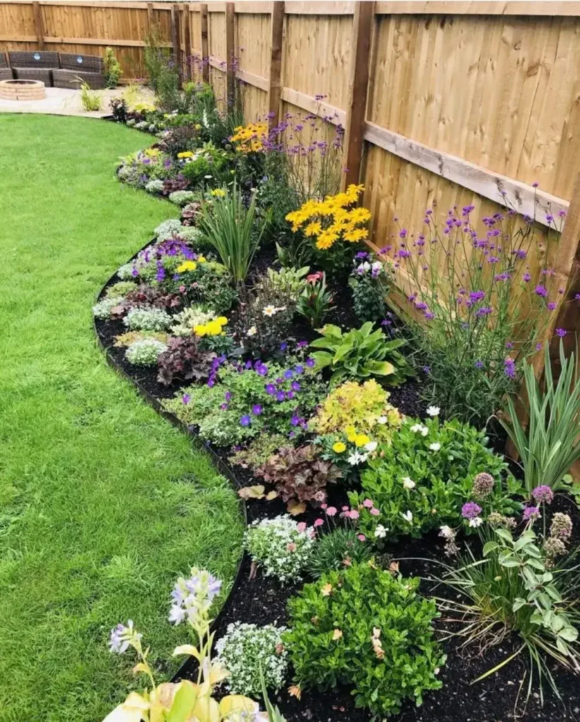 curved garden border