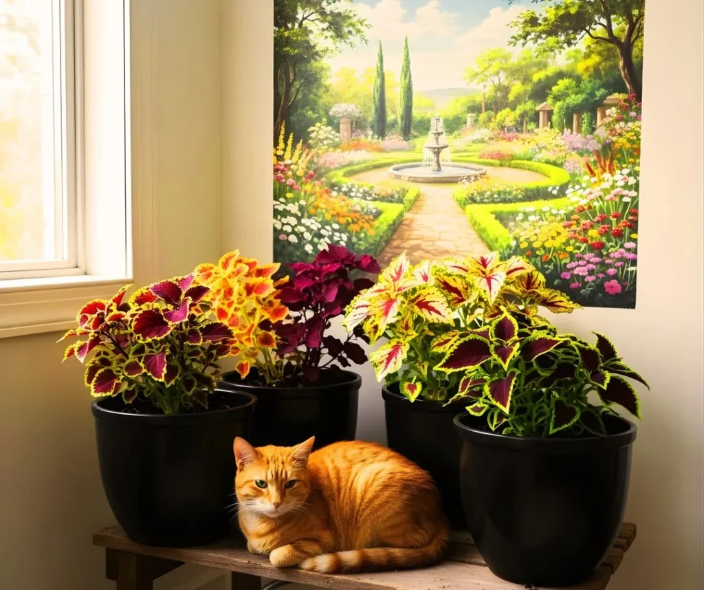 decorative coleus plant