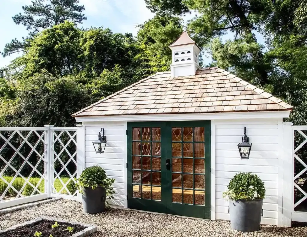 designed garden house