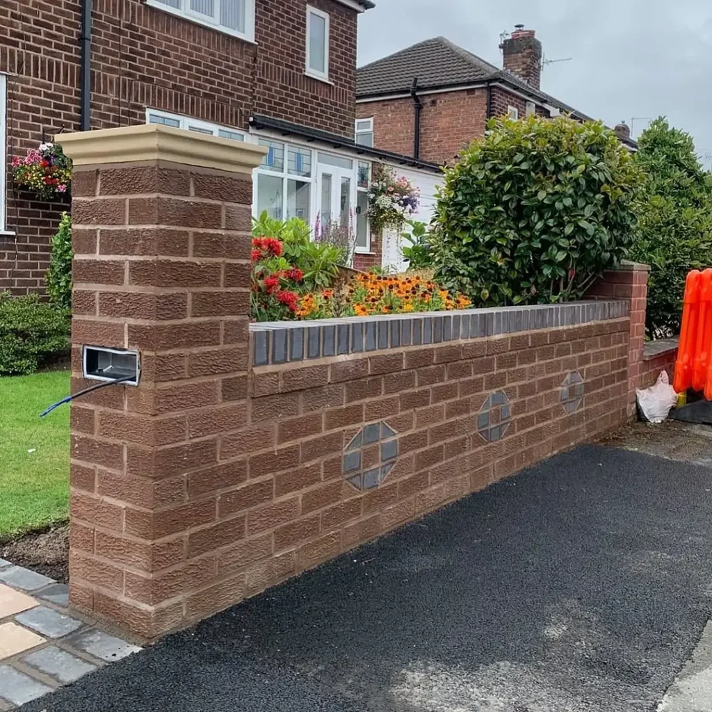 flowering front wall garden