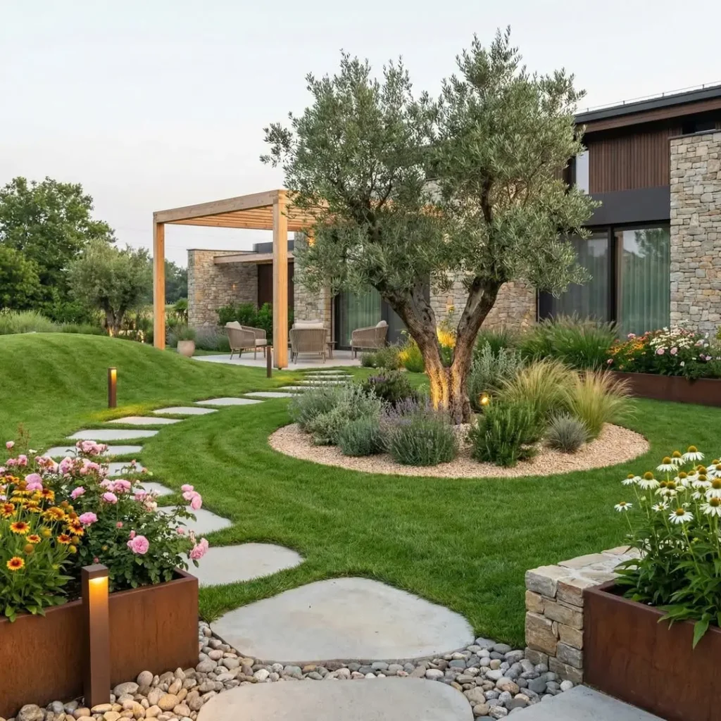 mediterranean style garden