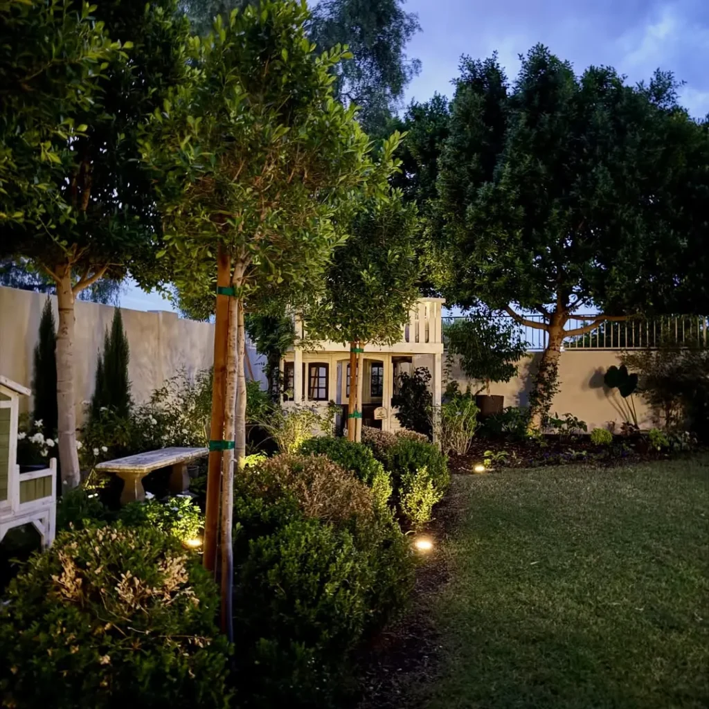 residential cozy garden