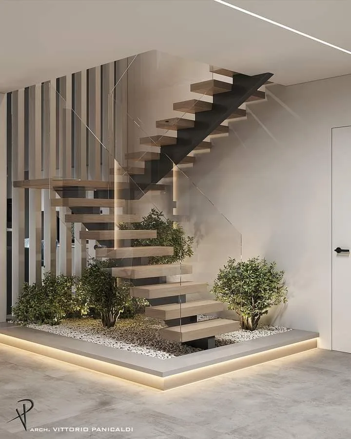 staircase mini zen garden