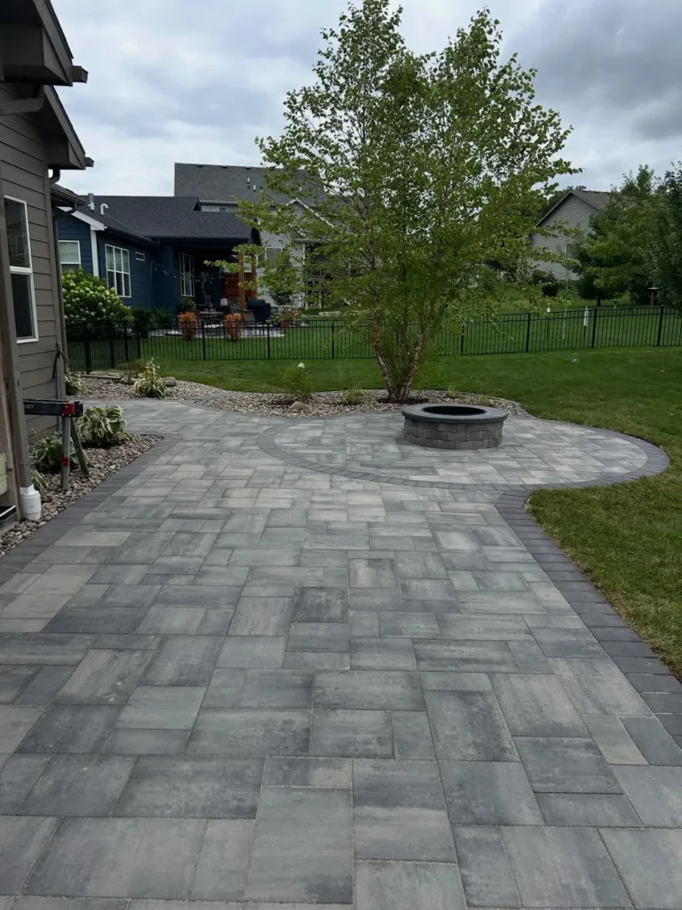 upgraded backyard paver patio