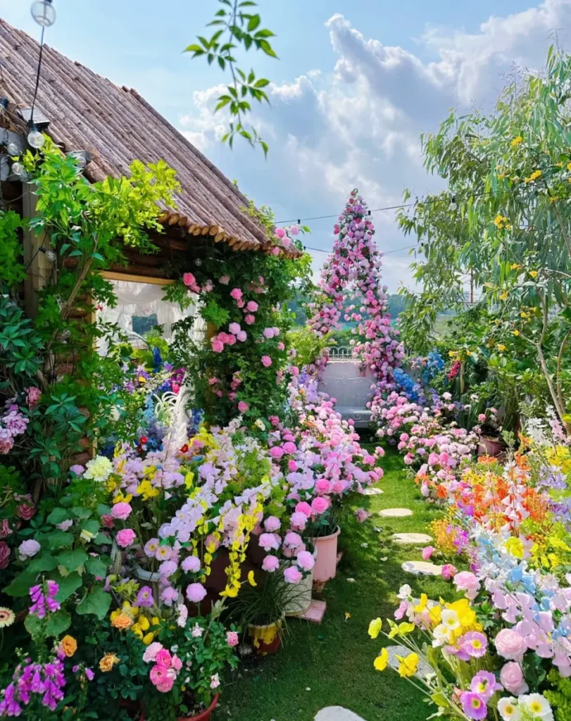 vibrant garden
