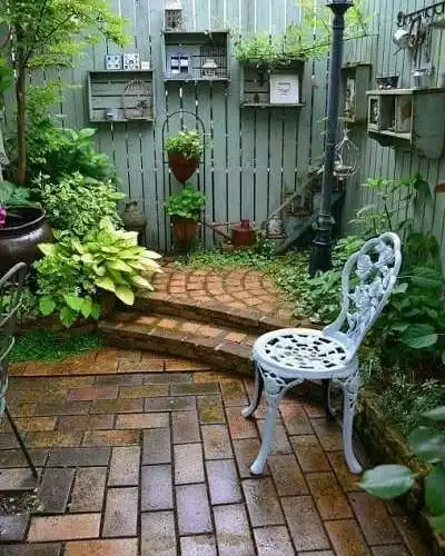 well designed small corner garden